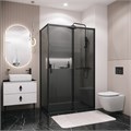 Боковая стенка Grossman Style 200.K33.05.70.21.10 (70х195) черный матовый,стекло тонированное, 1 место 200.K33.05.70.21.10