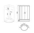 Душевая кабина Grossman Cosmo GR142 (120x120x215) дверь раздвижная,5 мест GR142