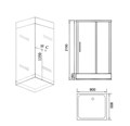 Душевая кабина Grossman Style GR161 (90x90x215) дверь распашная,5 мест GR161
