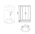 Душевая кабина Grossman Style GR160 (100x100x215) дверь раздвижная,4 места GR160