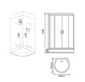 Душевая кабина Grossman Cosmo GR140 (90x100x215) дверь раздвижная,6 мест GR140