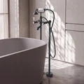Смеситель ABBER Aurelius AF8K15B напольный для ванны с душем, черный матовый AF8K15B