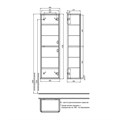 Пенал подвесной IDDIS Оксфорд Нео (Oxford Neo) 40 см, белый (OXN40W0i97) OXN40W0i97