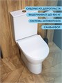 Унитаз напольный безободковый с быстросъемным сиденьем микролифт Watersense Belinda W00136