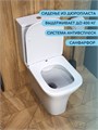 Унитаз напольный безободковый с быстросъемным сиденьем микролифт Watersense Eva Pro W00138