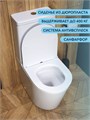Унитаз напольный безободковый с быстросъемным сиденьем микролифт Watersense Rita R W01656 W01656