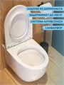 Унитаз приставной торнадо безободковый с быстросъемным сиденьем микролифт Watersense Milana HD W00094