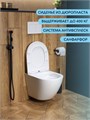 Унитаз подвесной безободковый Watersense Milana S, быстросъемное сиденье микролифт W00078 W00078