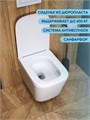 Унитаз подвесной торнадо безободковый с быстросъемным сиденьем микролифт Watersense Eva Pro Vortex W00788 W00788