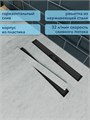 Трап для душа под плитку с комбинированным гидрозатвором Watersense Alina Prime черный 80 см W00257