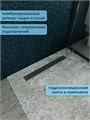 Трап для душа с комбинированным гидрозатвором Watersense Eva Prime черный 60 см решетка нержавеющая сталь W00264