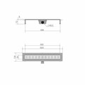Трап для душа Watersense Eva 60 см решетка нержавеющая сталь W00271