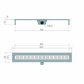 Трап для душа Watersense Eva 80 см решетка нержавеющая сталь W00272