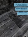 Трап для душа с сухим затвором вертикальный выпуск Watersense Eva 10х10 c решеткой черный W00421