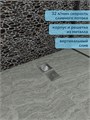 Трап для душа с сухим затвором вертикальный выпуск Watersense Eva 10х10 c решеткой хром W00422