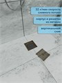 Трап для душа с сухим затвором вертикальный выпуск Watersense Eva 10х10 c решеткой бронза W00423