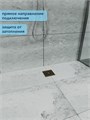 Трап для душа с сухим затвором вертикальный выпуск Watersense Eva 10х10 c решеткой бронза W00423