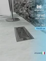 Трап для душа с сухим затвором вертикальный выпуск Watersense Eva 10х20 c решеткой нержавеющая сталь W00424
