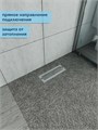 Трап для душа с сухим затвором вертикальный выпуск Watersense Eva 10х30 c решеткой нержавеющая сталь W00425