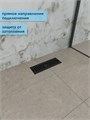 Трап для душа с сухим затвором вертикальный выпуск Watersense Eva 10х30 c решеткой черный W00431