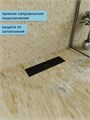 Трап для душа с сухим затвором вертикальный выпуск Watersense Eva 10х40 c решеткой черный W00432