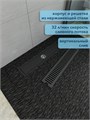 Трап для душа с сухим затвором вертикальный выпуск Watersense Eva 10х50 c решеткой черный W00433