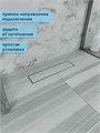 Трап для душа под плитку с сухим затвором вертикальный выпуск Watersense Alina 10х40 нержавеющая сталь W00438