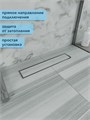 Трап для душа под плитку с сухим затвором вертикальный выпуск Watersense Alina 10х50 нержавеющая сталь W00439