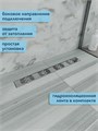 Трап для душа с гидрозатвором горизонтальный выпуск Watersense Jessie 10х60 c решеткой нержавеющая сталь W00450