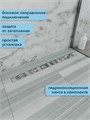 Трап для душа с гидрозатвором горизонтальный выпуск Watersense Jessie 10х80 c решеткой нержавеющая сталь W00451