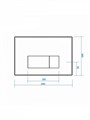 Клавиша смыва Watersense Eva двойной смыв золото W01775 W01775
