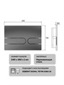 Клавиша смыва Watersense Paula двойной смыв золото глянцевый W01999