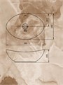 Раковина для ванной накладная Watersense Amelia 60 белая W00011