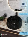 Раковина для ванной накладная Watersense Milana D41, черный мрамор W00040