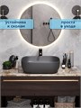 Раковина для ванной накладная Watersense Rita 50 графит матовый W00053