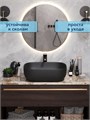 Раковина для ванной накладная Watersense Rita 50 черный матовый W00054