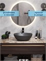 Раковина для ванной накладная Watersense Amelia 40 графит матовый W00065