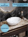 Раковина для ванной накладная Watersense Amelia 40 белый мрамор W00067