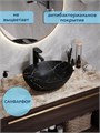 Раковина для ванной накладная Watersense Amelia 40 черный мрамор W00069