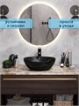 Раковина для ванной накладная Watersense Amelia 40 черный мрамор W00069
