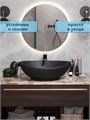 Раковина для ванной накладная Watersense Amelia 60 черный матовый W00070