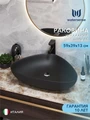 Раковина для ванной накладная Watersense Jessie 60 черный матовый W00074