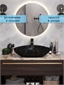 Раковина для ванной накладная Watersense Jessie 60 черный мрамор W00077