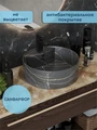 Раковина для ванной круглая накладная Watersense Milana S D40 цвет графит мрамор W00850