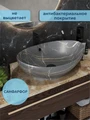 Раковина для ванной накладная Watersense Amelia 60 цвет графит мрамор W00871