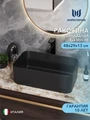 Раковина для ванной накладная Watersense Eva Mini 48 черная матовая W00172