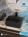 Раковина для ванной накладная Watersense Eva Mini 40 черная матовая W00173