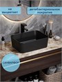 Раковина для ванной накладная Watersense Eva Mini 40 черная матовая W00173