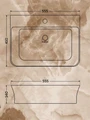 Раковина для ванной накладная Watersense Alina 55 белая W00775