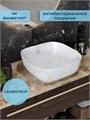 Раковина для ванной накладная Watersense Rita 41 artceramic цвет мрамор белый матовый W00763